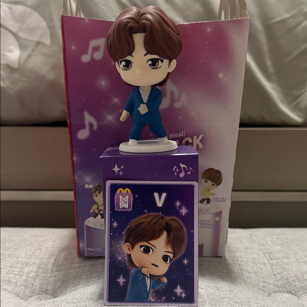 McDonald's Purple and Blue Action Figure Throwback Edition -V